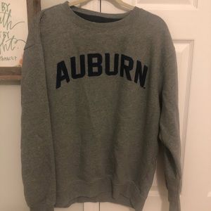 Auburn University tigers - War Eagle- grey embroidered sweatshirt XL